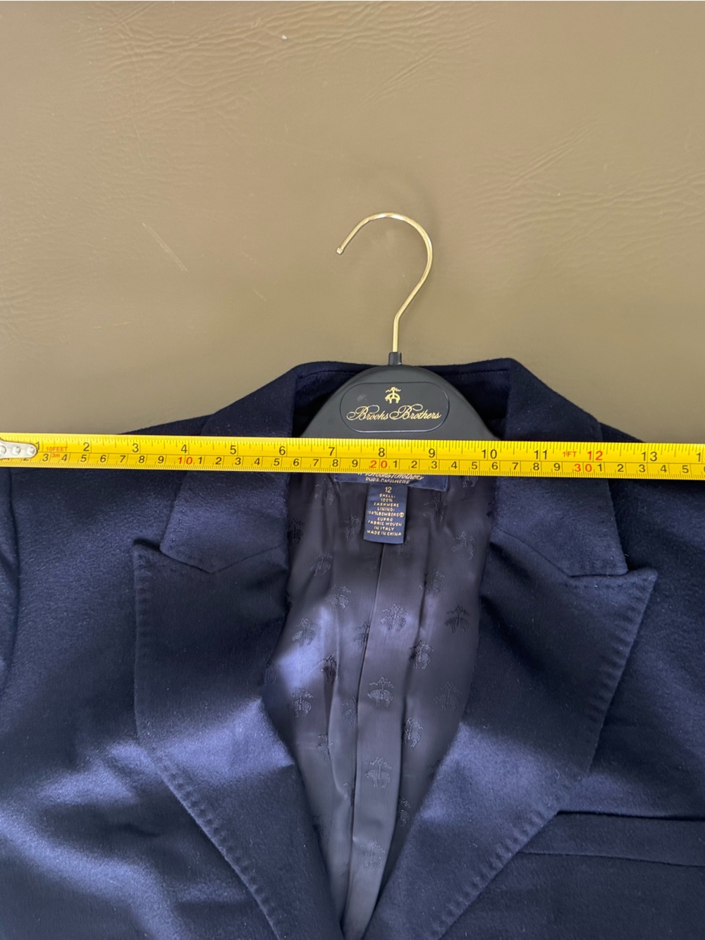 Navy Brook’s Brother’s 100% Cashmere Women’s Blazer. Sz 12 - Picture 9 of 9